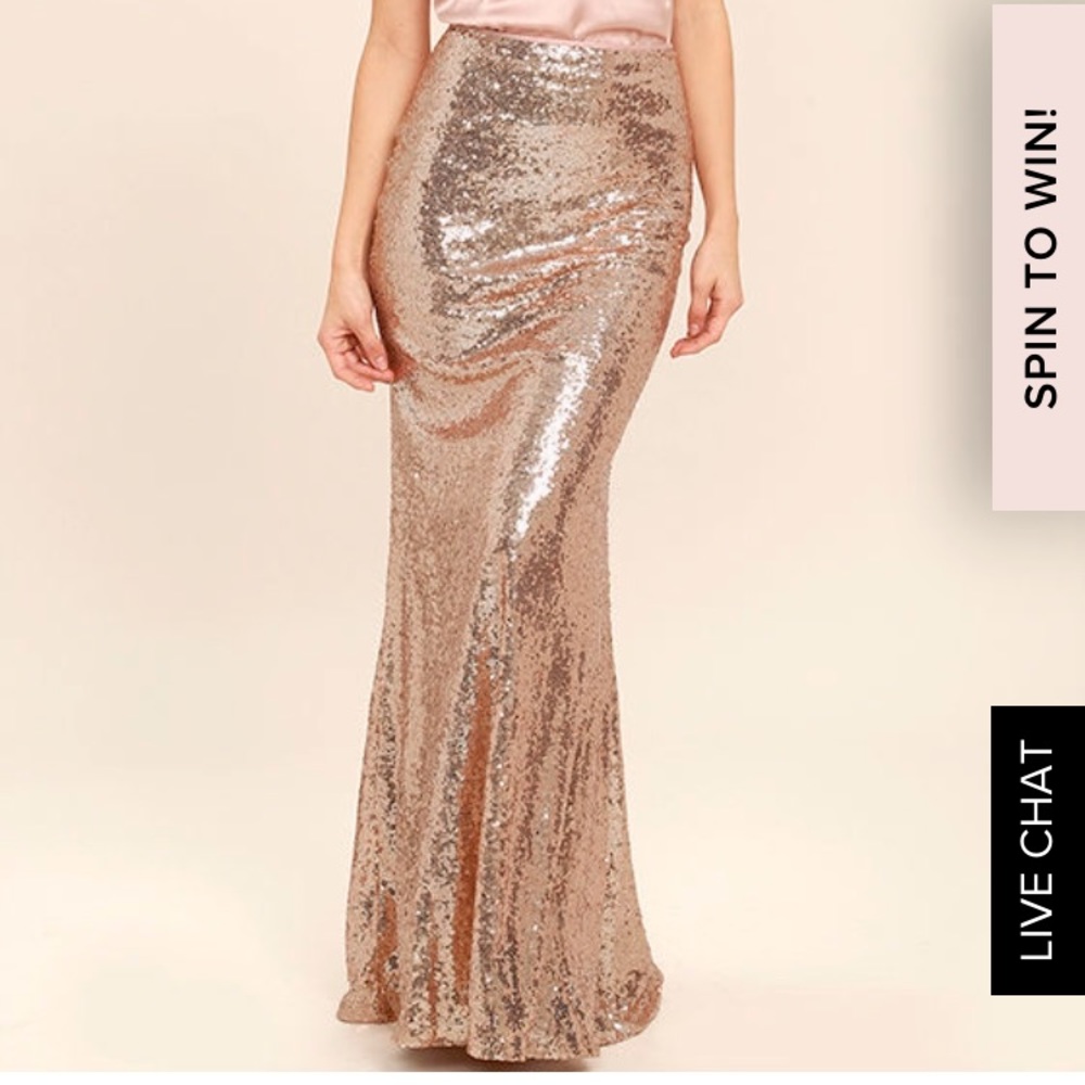 NWT GOLD SEQUIN MAXI